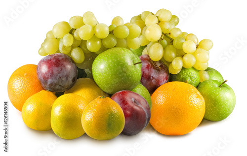 Isolated image of fruits closeup