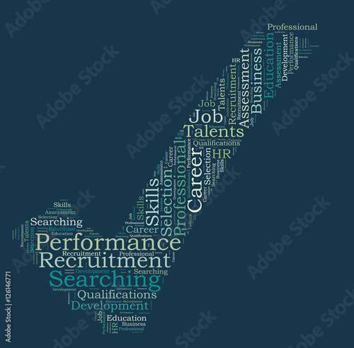 Recruitment word cloud