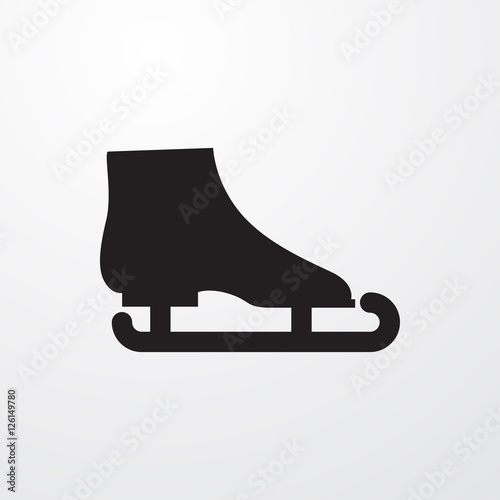 ice skate icon illustration