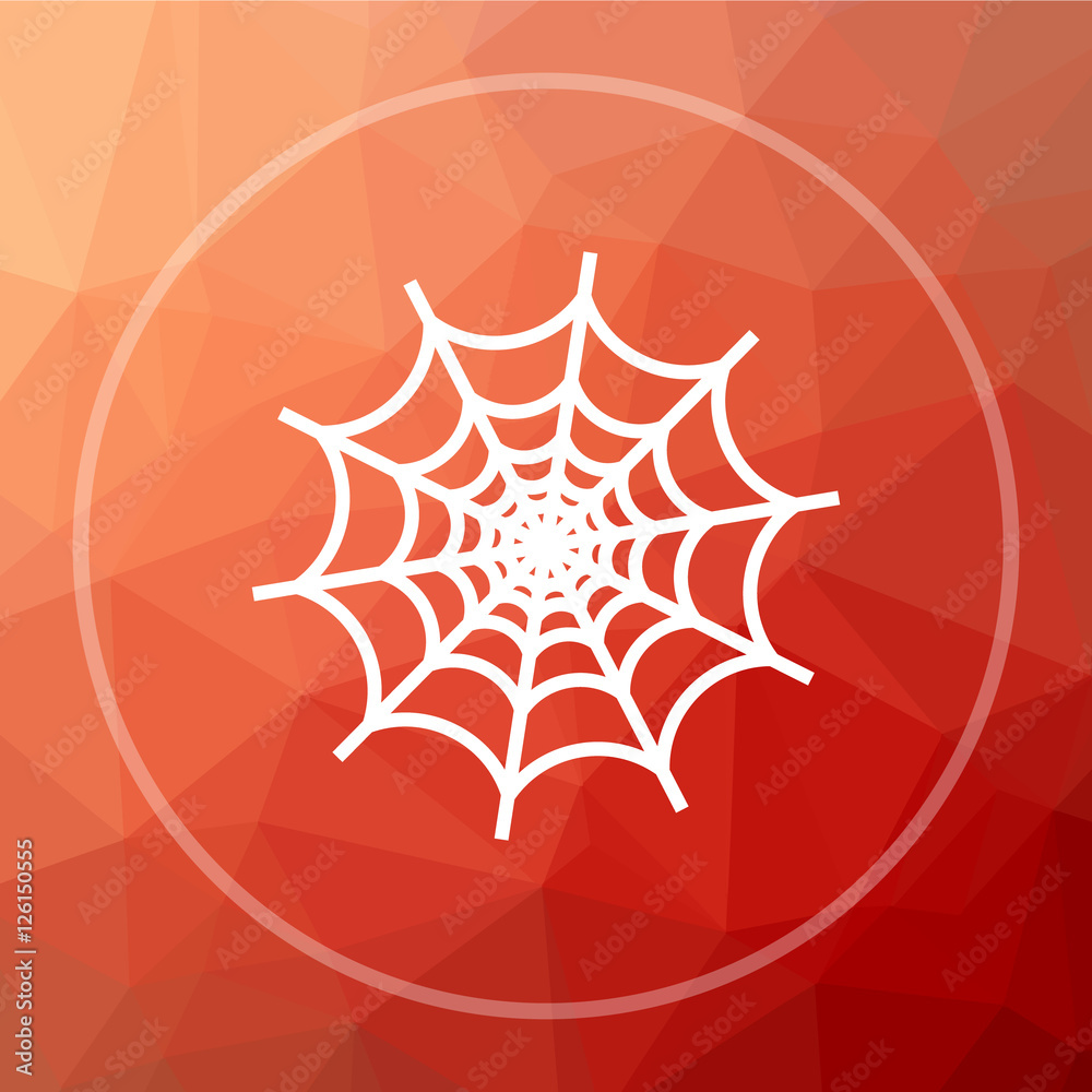 Fototapeta premium Spider web icon