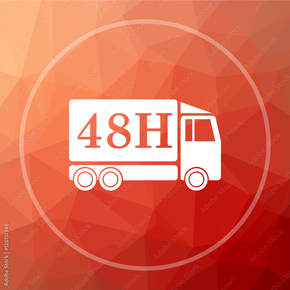 48H delivery truck icon 48H delivery truck icon