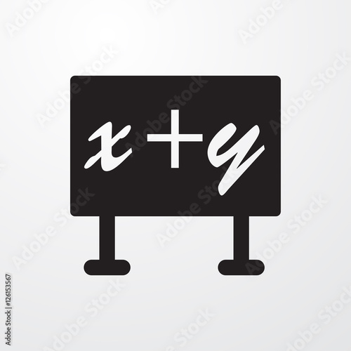 blackboard x+y icon illustr...