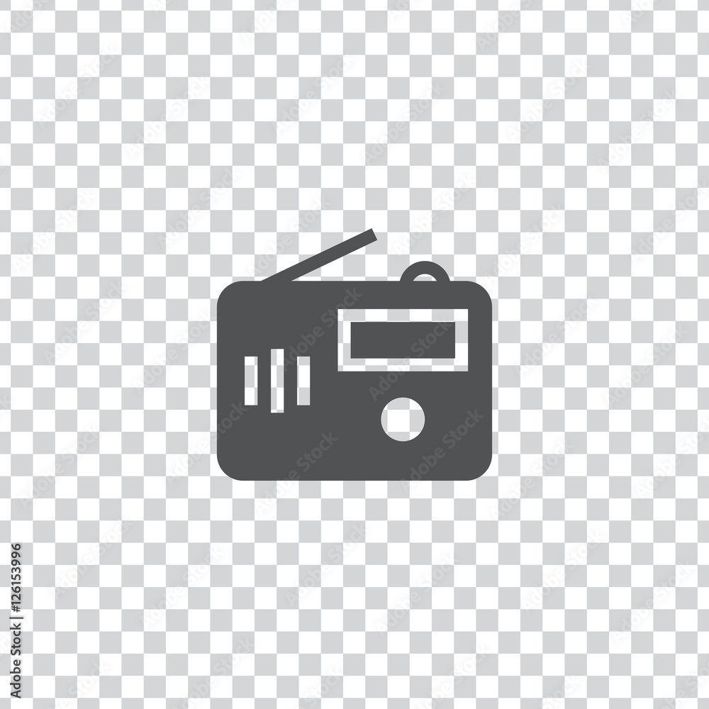 Radio icon vector, clip art. Also useful as logo, web UI element, symbol, graphic image, transparent silhouette and illustration. Radio icon vector, clip art. Also useful as logo, web UI element, symbol, graphic image, transparent silhouette and illustration.