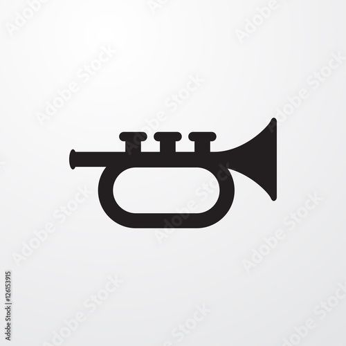 trumpet icon illustration