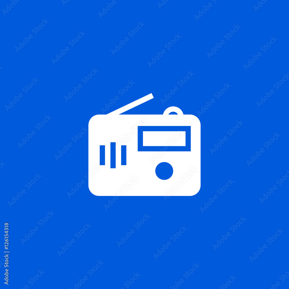 Radio icon vector, clip art. Also useful as logo, web UI element, symbol, graphic image, silhouette and illustration. Radio icon vector, clip art. Also useful as logo, web UI element, symbol, graphic image, silhouette and illustration.