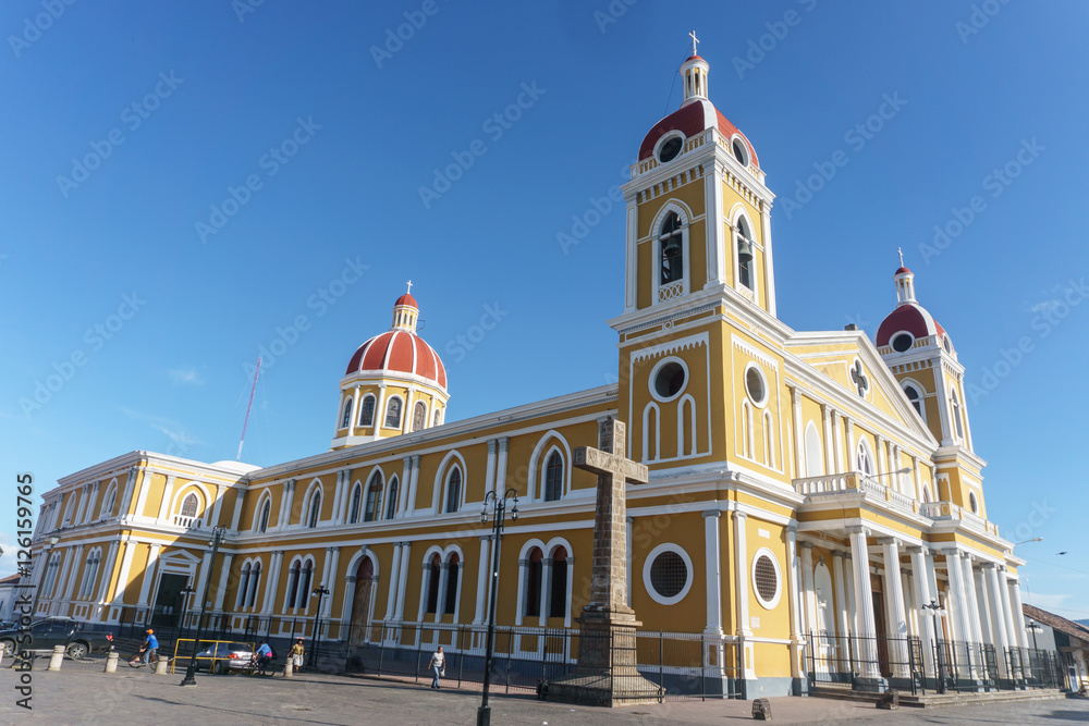 Obraz premium beautiful view of Cathedral from Granada, Nicaragua