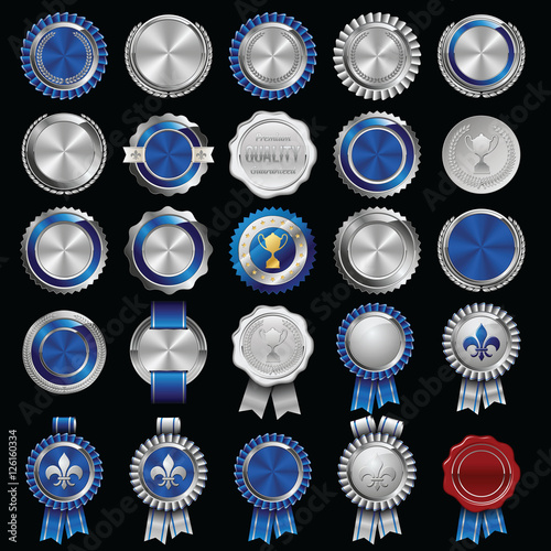 Set of Certificate Wax Seal and Badges