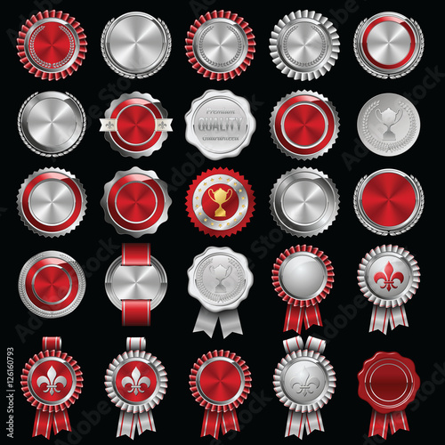 Set of Certificate Wax Seal and Badges