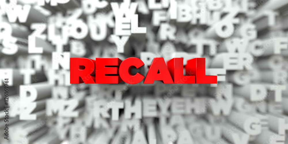 RECALL - Red text on typography background - 3D rendered royalty free stock image. This image can be used for an online website banner ad or a print postcard. RECALL - Red text on typography background - 3D rendered royalty free stock image. This image can be used for an online website banner ad or a print postcard.