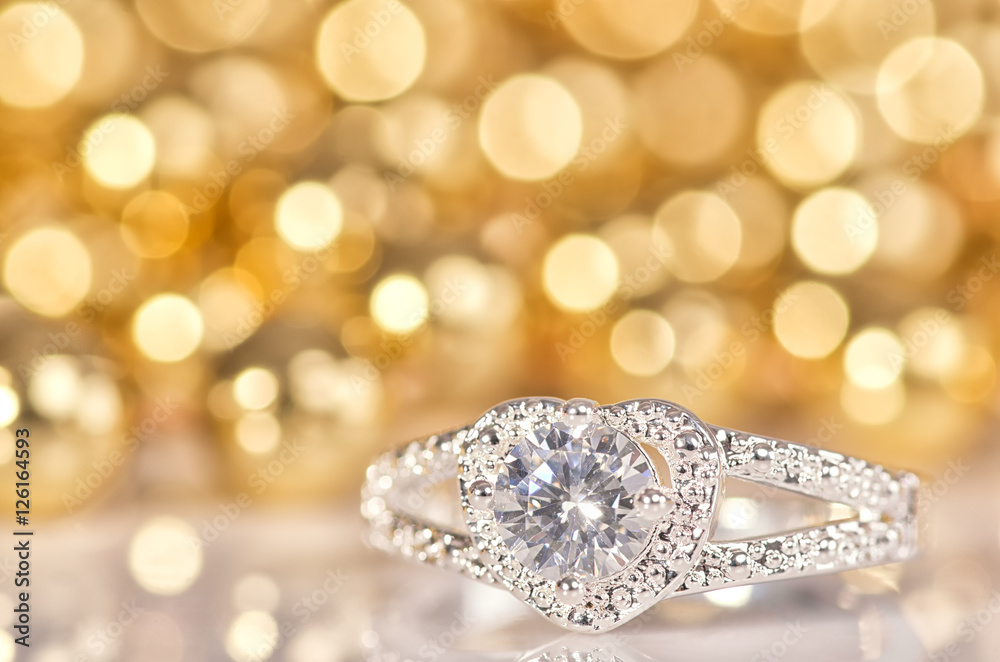 Silver ring in the shape of a heart. Silver ring in the shape of a heart.