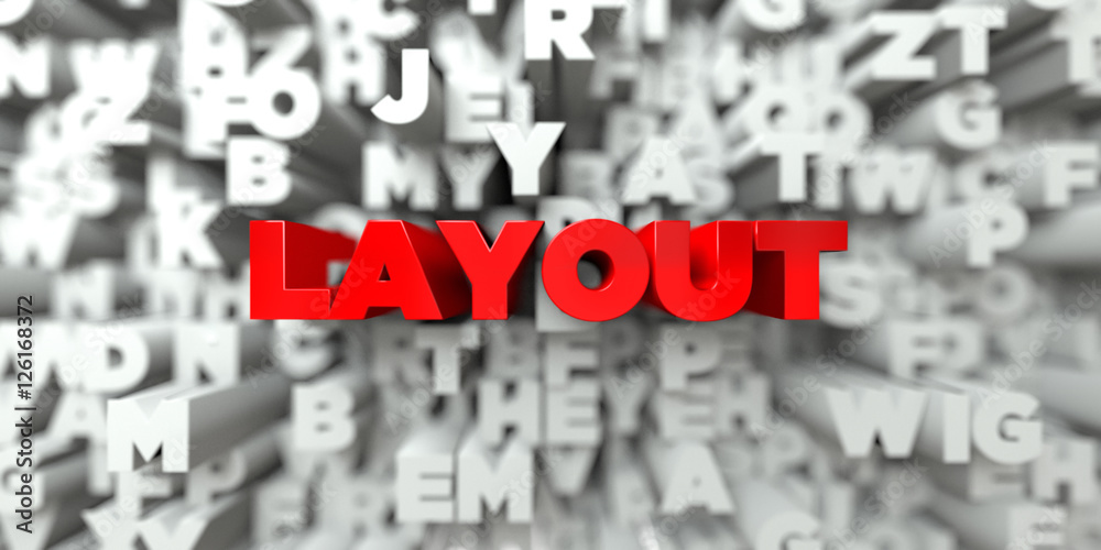 LAYOUT - Red text on typography background - 3D rendered royalty free stock image. This image can be used for an online website banner ad or a print postcard. LAYOUT - Red text on typography background - 3D rendered royalty free stock image. This image can be used for an online website banner ad or a print postcard.