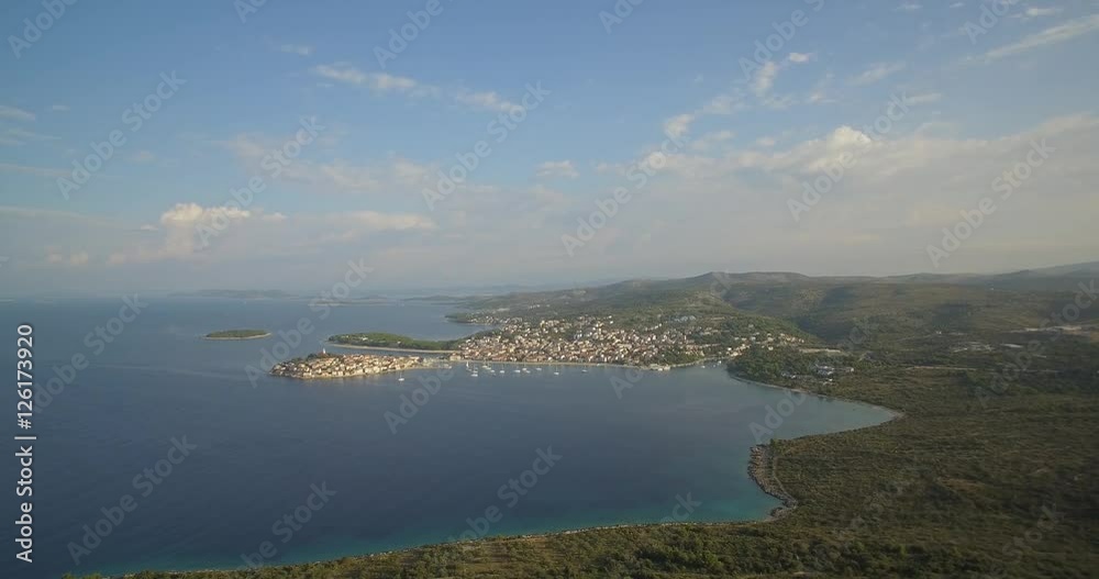 Aerial, View From Kremik Hill, Primošten, Croatia - - Ungraded Material Aerial, View From Kremik Hill, Primošten, Croatia - - Ungraded Material