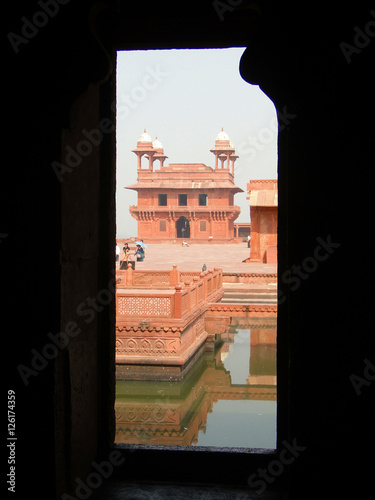 Harem palace of red sandstone, Fatepuhr Sikri, Agra,India photo