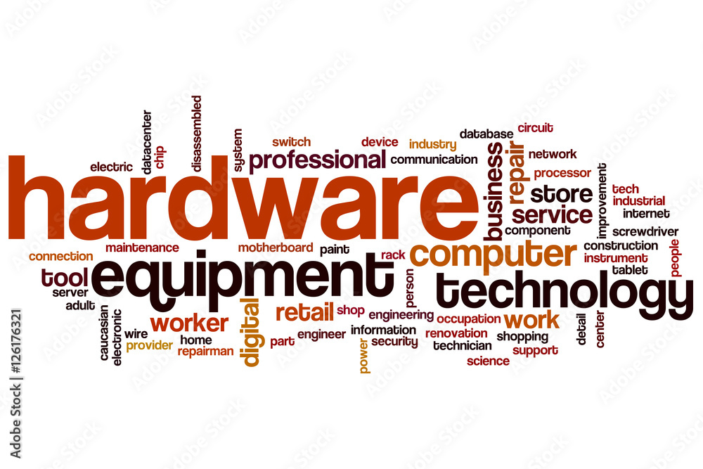 Hardware word cloud