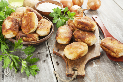 Fried pastry with potato