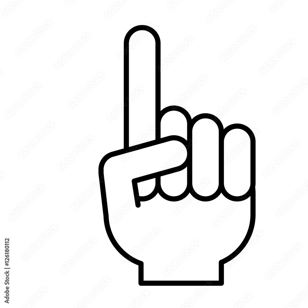 Hand gesture icon. Palm human people and communication theme. Isolated design. Vector illustration Hand gesture icon. Palm human people and communication theme. Isolated design. Vector illustration