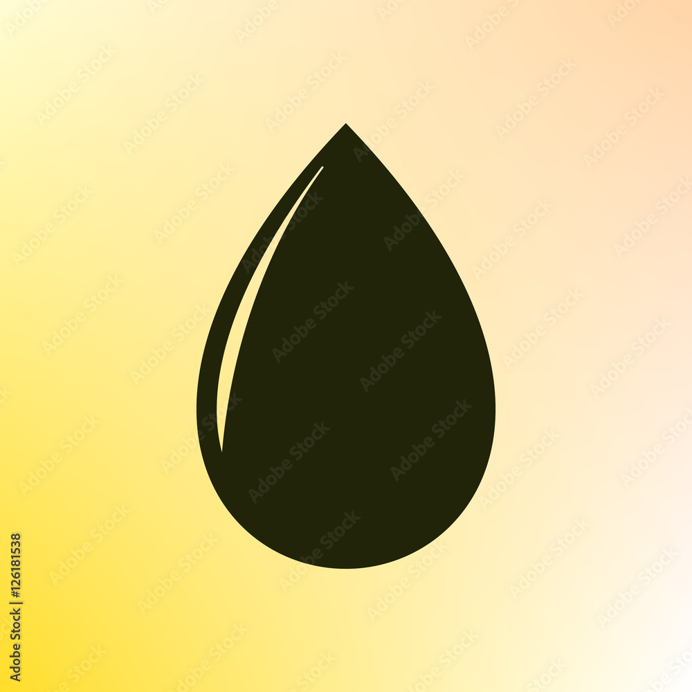 Vector illustration of black drop Vector illustration of black drop