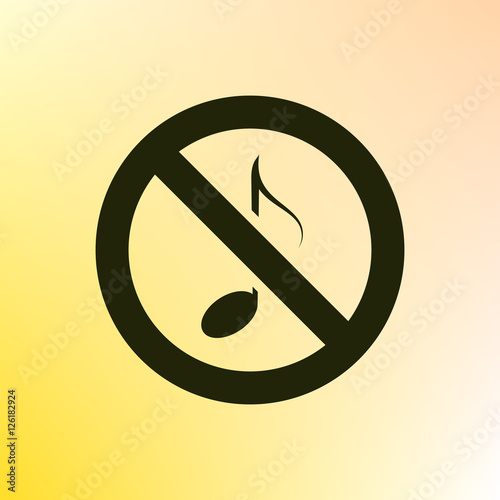 No music sign