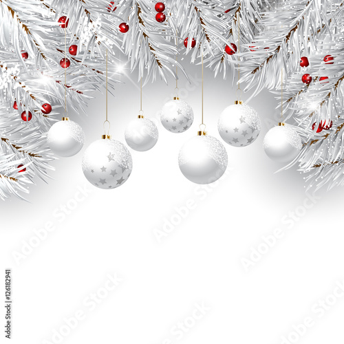 Christmas bauble background