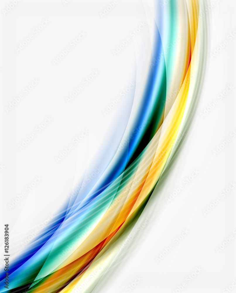 Translucent wave on white background Translucent wave on white background