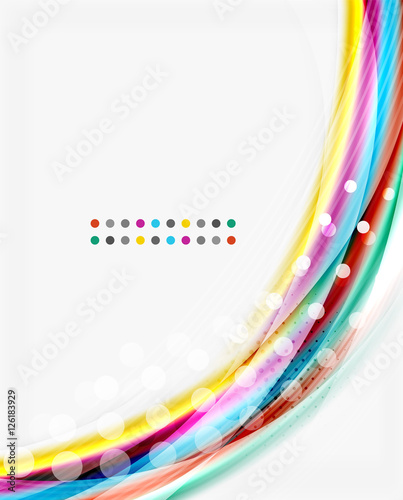 Translucent wave on white background
