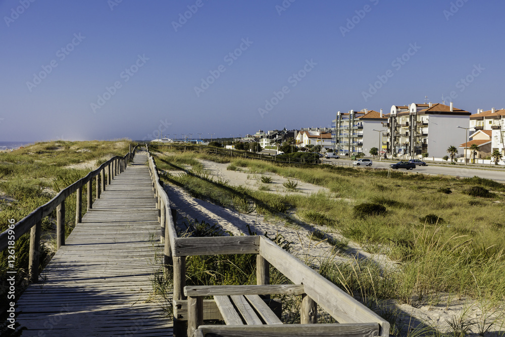Boardwalk along the beach