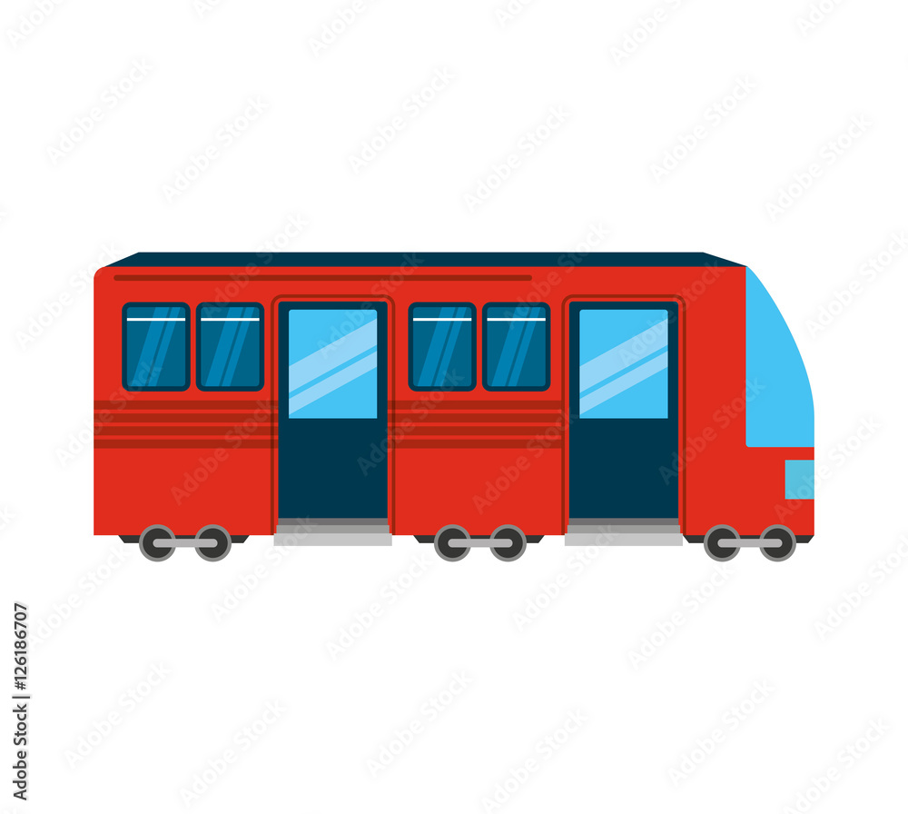 tram public transport icon vector illustration design