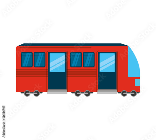tram public transport icon vector illustration design