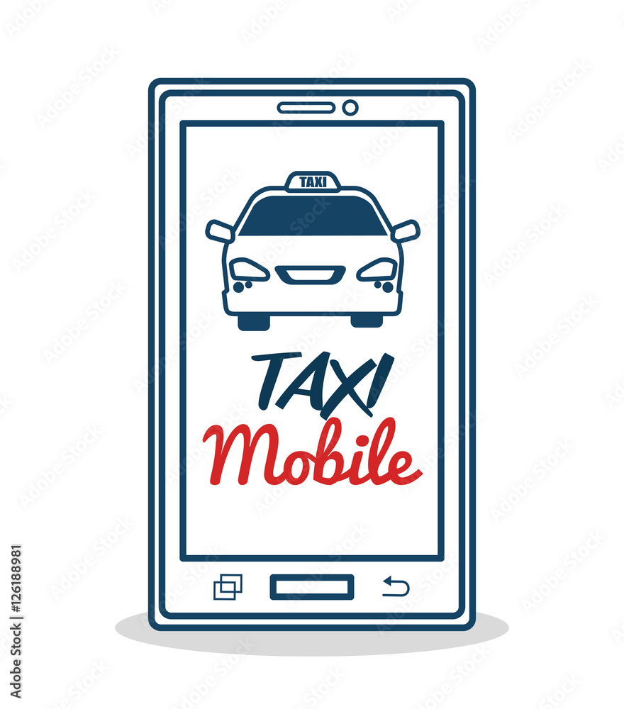 taxi service mobile aplication transport vector illustration eps 10