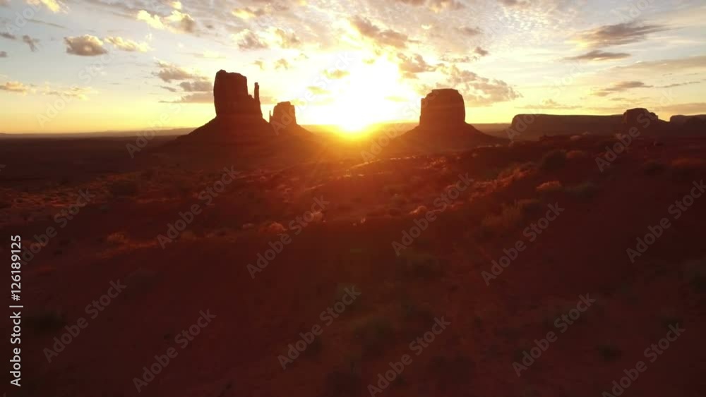 Monument Valley Aerial Sunrise 07