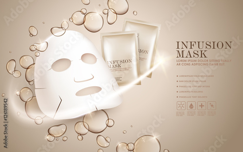 Facial mask ads template