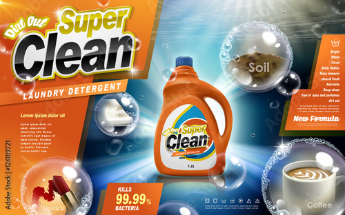Laundry detergent ad