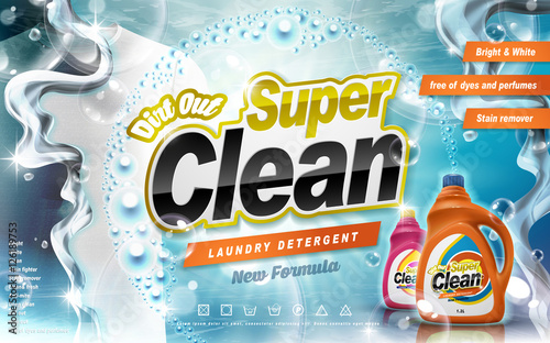 Laundry detergent ad