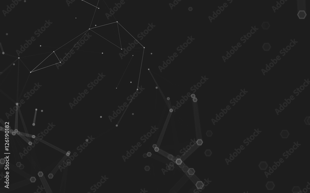 Abstract polygonal space low poly dark background, 3d rendering Abstract polygonal space low poly dark background, 3d rendering