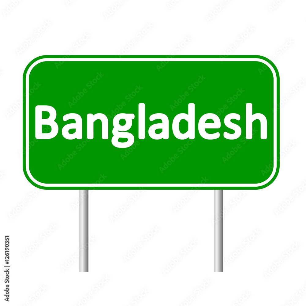 Bangladesh road sign.