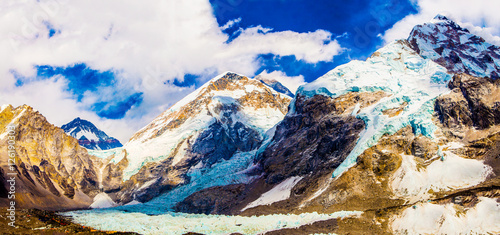 Everest Base Camp with Mt Everest in Background photo