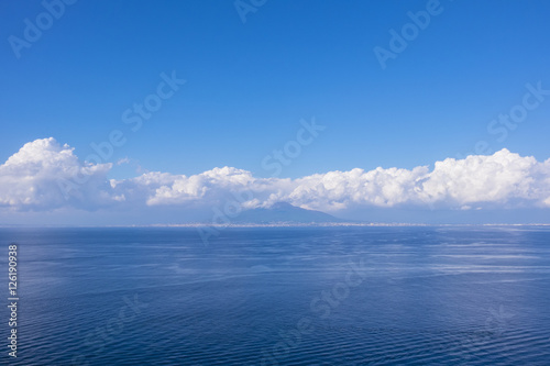 View of Vesuvius from Sorrento Italy on a Clear Day