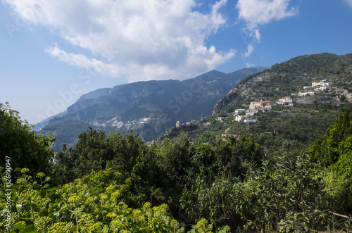 Hill Town on the Amalfi Coast of Italy