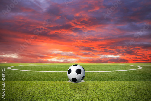 Soccer ball on the field © Bluesky60