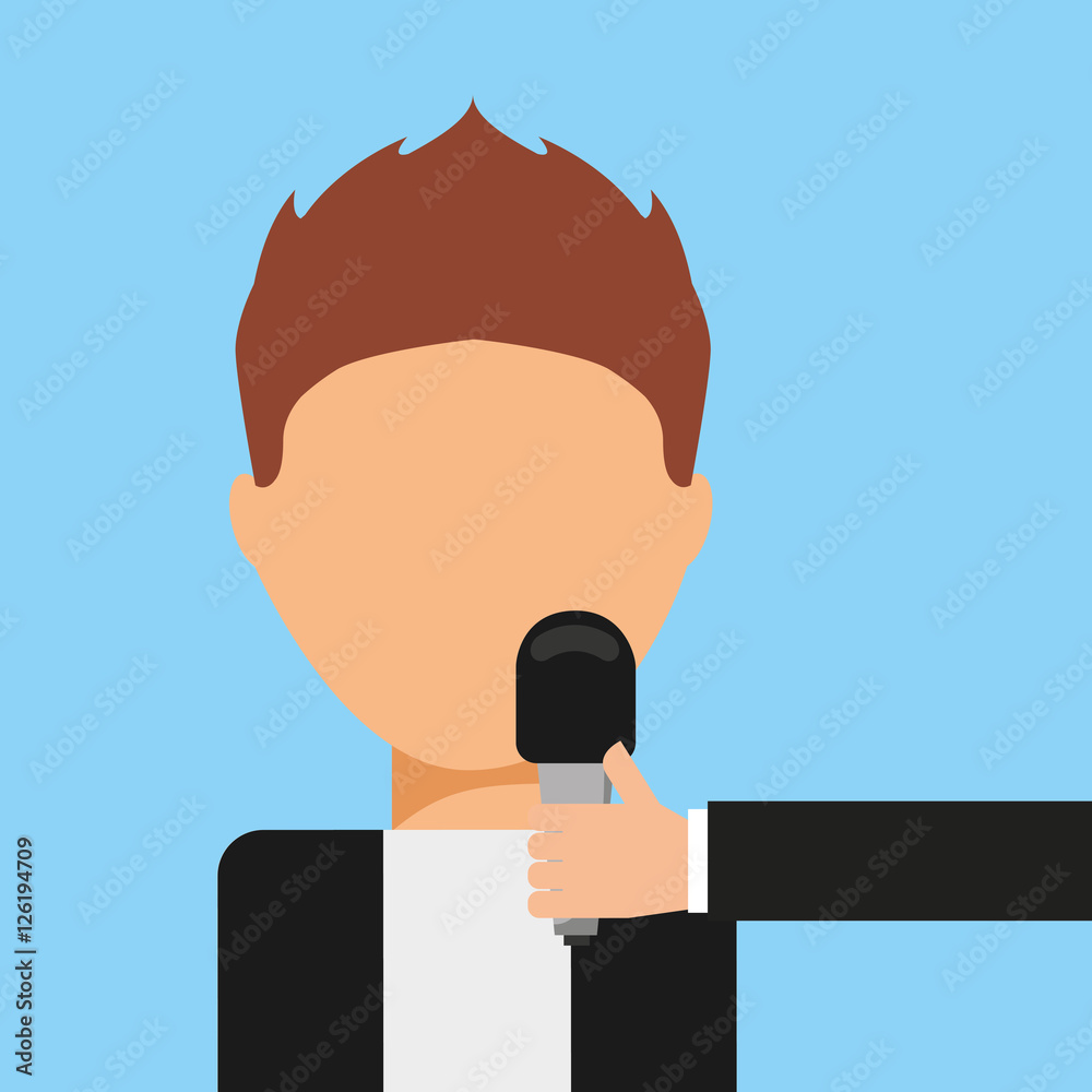 reporter breaking news icon vector illustration design reporter breaking news icon vector illustration design