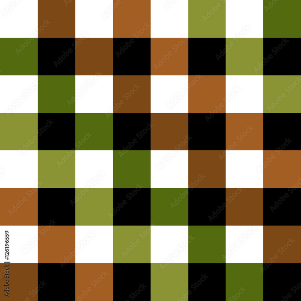 Green Brown Chess Board Diamond Background Vector Illustration