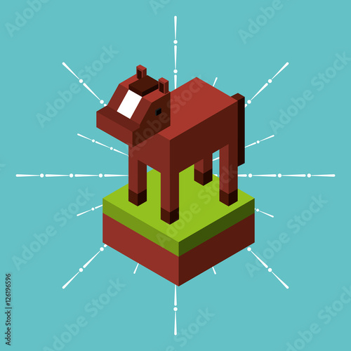 farm fresh isometric icon vector illustration design