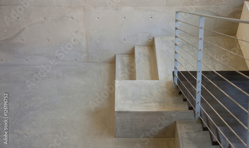 wooden staircase interior in the modern house