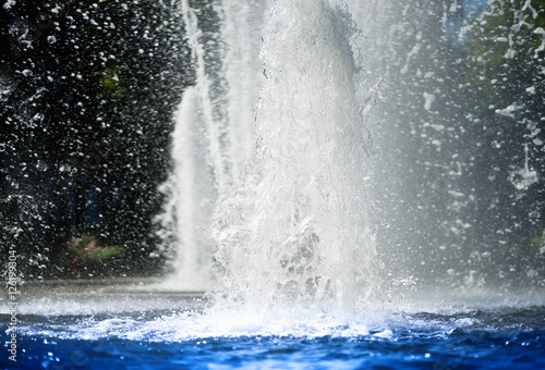 Fountain splashes background