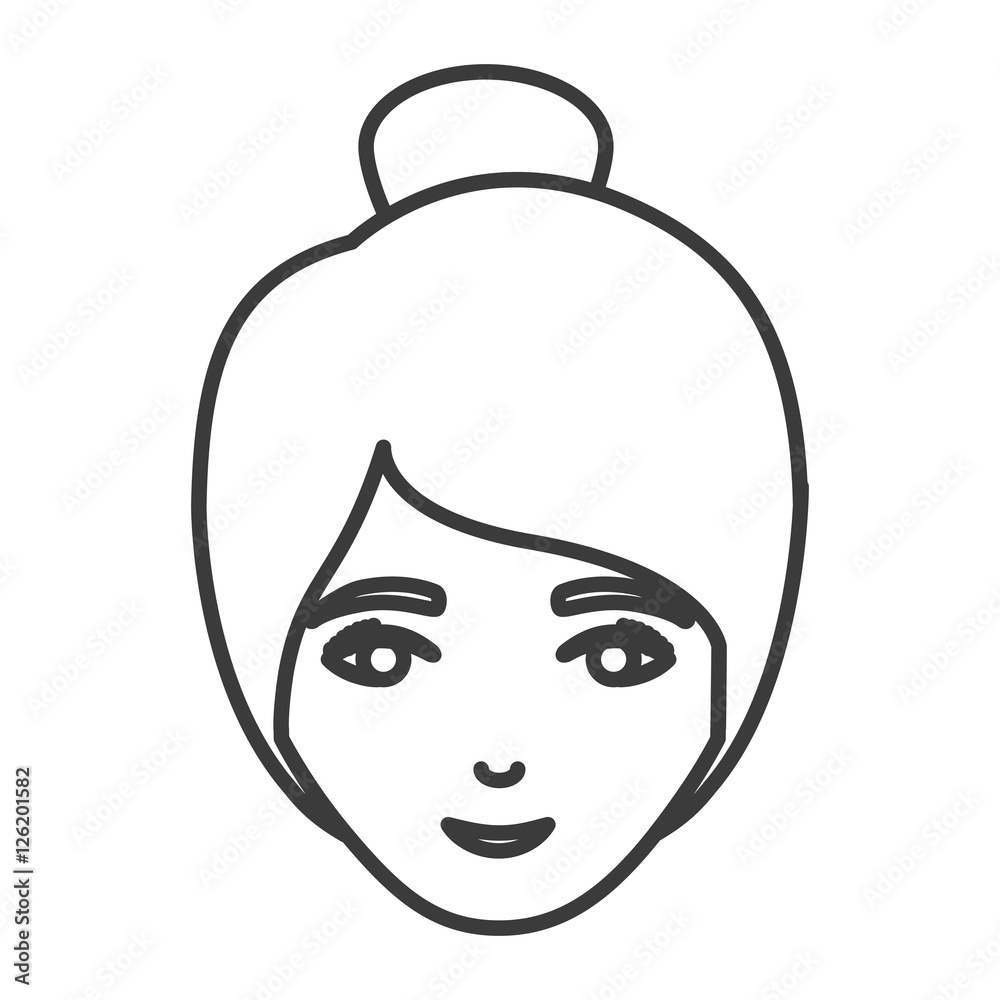 Woman cartoon icon. Female avatar person human and people theme. Isolated and silhouette design. Vector illustration Woman cartoon icon. Female avatar person human and people theme. Isolated and silhouette design. Vector illustration
