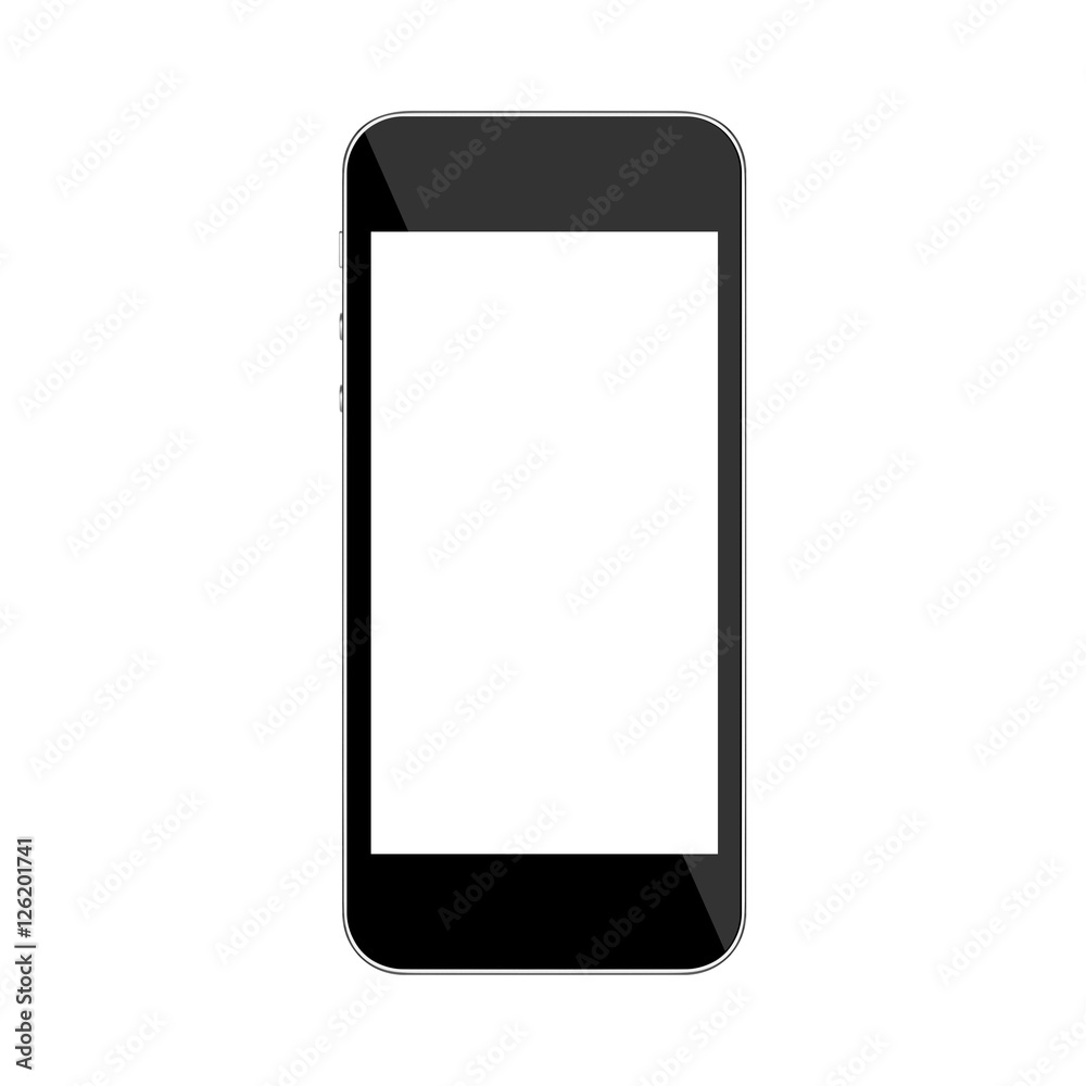 Smart phone isolated on white with clipping path. Smart phone isolated on white with clipping path.