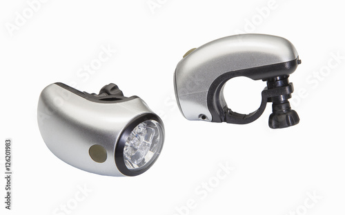 Safety light for the bicycle isolated