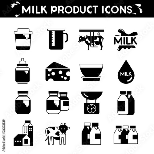 milk product icons