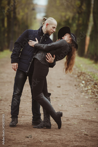 Love story shot of a couple