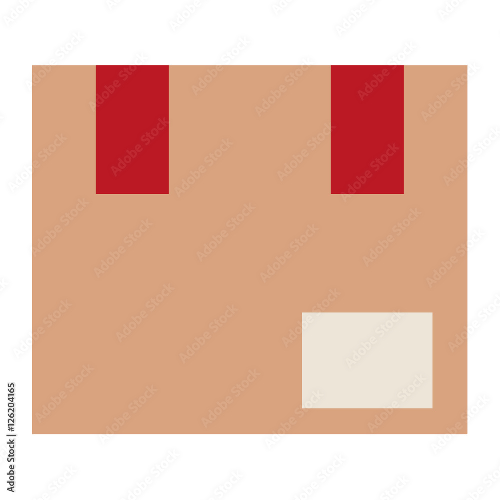 Fototapeta premium Package icon. Delivery shipping logistic and distribution theme. Isolated design. Vector illustration